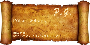 Péter Gobert névjegykártya